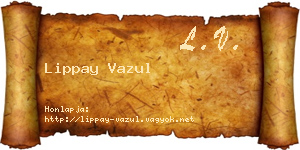 Lippay Vazul névjegykártya